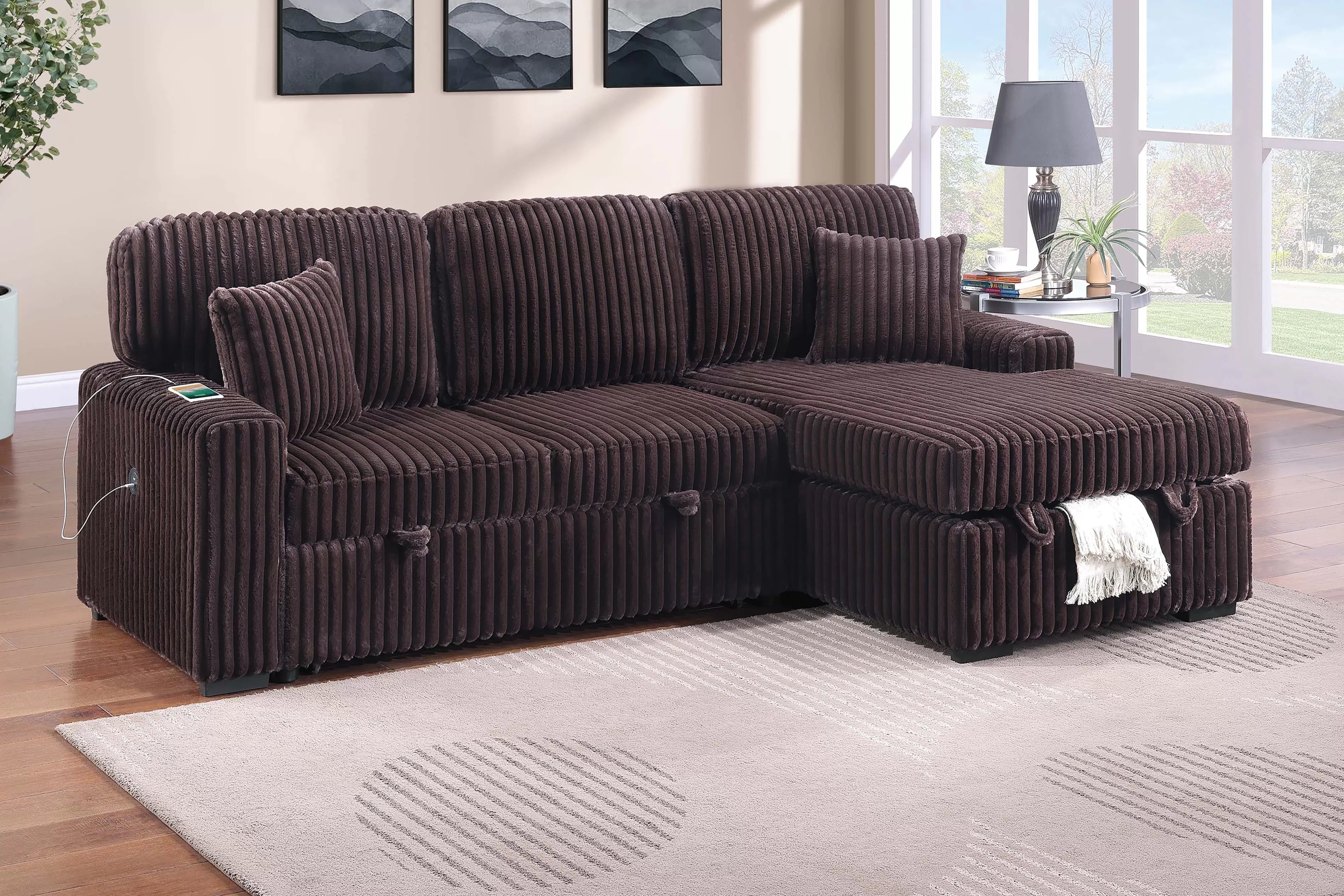 Sectional  Brown